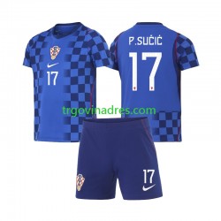 Dječji Gostujući Dres Hrvatska Petar Sucic 17 World Cup 2026 s Kratkih Rukava