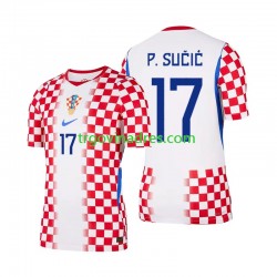 Muški Domaći Dres Hrvatska Petar Sucic 17 World Cup 2026 s Kratkih Rukava