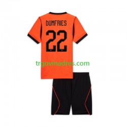 Dječji Domaći Dres Nizozemska Denzel Dumfries 22 World Cup 2026 s Kratkih Rukava