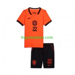 Dječji Domaći Dres Nizozemska Denzel Dumfries 22 World Cup 2026 s Kratkih Rukava