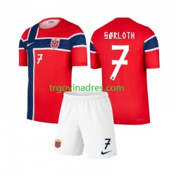 Dječji Domaći Dres Norveška Alexander Sorloth 7 World Cup 2026 s Kratkih Rukava