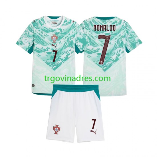 Dječji Gostujući Dres Portugal Cristiano Ronaldo 7 2026 2027 s Kratkih Rukava